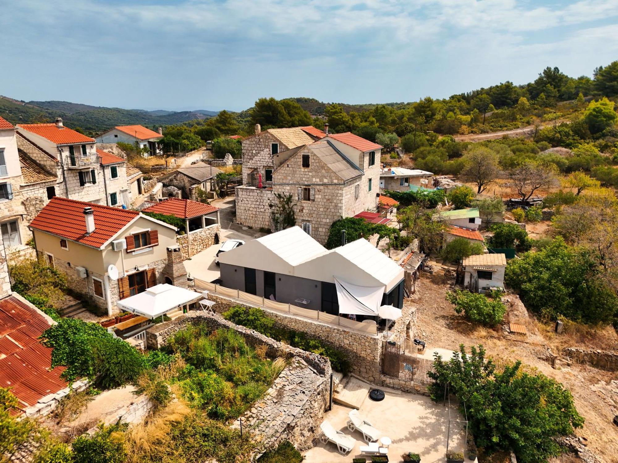 Villa Rural House Pikola With Sea View On Vis Island Komiža Exterior foto
